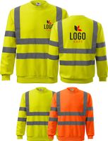 BLUZA ODBLASKOWA Z WŁASNYM HAFTEM NADRUKIEM LOGO