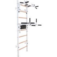 DRABINKA GIMNASTYCZNA DREWNIANO METALOWA Z DRĄŻKIEM I AKCESORIAMI BENCHK 232W