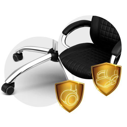 Fotel biurowy Sofotel Batory - czarny - 240800 na Arena.pl