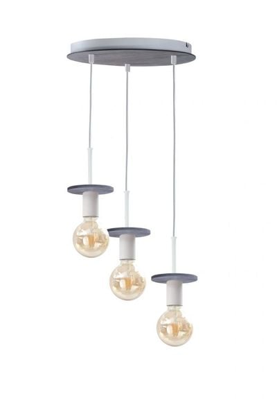Lampa wisząca 3xE27 SATURN GREY zdjęcie 1