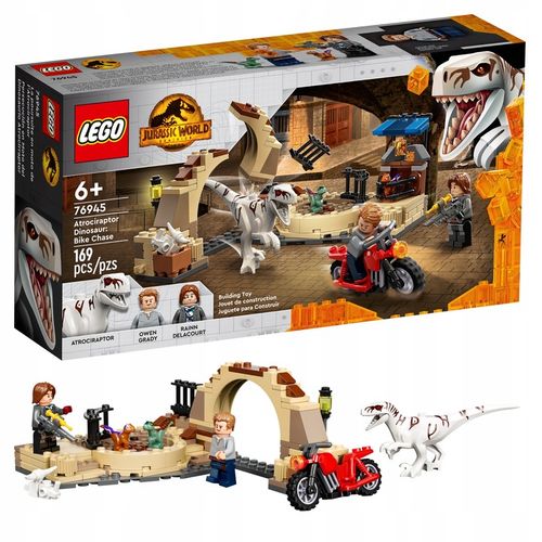 LEGO Dinozaury Jurassic World - Atrociraptor: pościg na motocyklu (76945) na Arena.pl