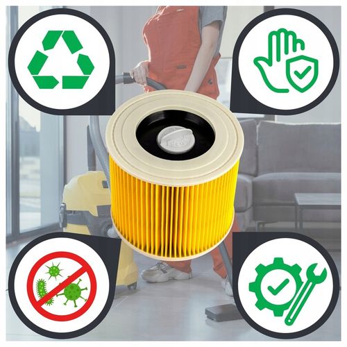 Worki do odkurzacza Karcher WD3 WD2 KWD3 SE4 SE4001 z filtrem PUREY 10 na Arena.pl