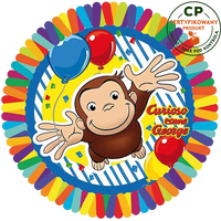 Opłatek na tort Ciekawski George