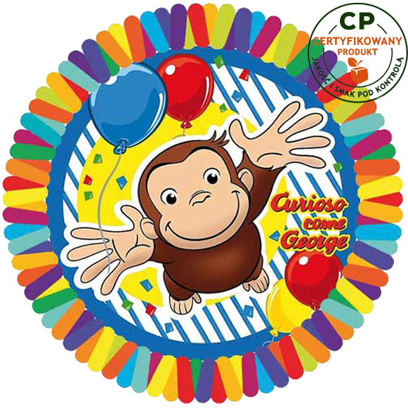 Opłatek na tort Ciekawski George zdjęcie 1