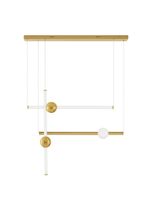 Designerska lampa wisząca IGUALA LE42764 do salonu LED 10W 3000K złota