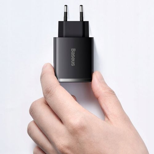 Ładowarka Baseus Compact 2x USB+USB-C PD QC 30W 3A na Arena.pl