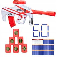 NERF FORTNITE ZESTAW SNAJPERKA B-AR AUG + CELE + 50 STRZAŁEK