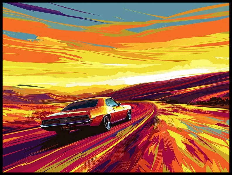 Plakat 100x75cm Pędź Przed Siebie zdjęcie 2