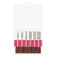 6 DIAMENTOWYCH FREZÓW DO PAZNOKCI DO SKÓREK HYBRYD ŻELU PŁOMYK STOŻEK ŁEZKA