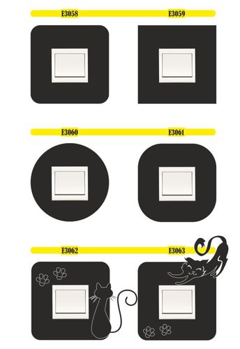 naklejki na włącznik NAKLEJKA POD KONTAKT ścienne na Arena.pl