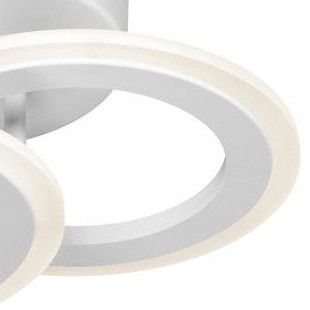 Okrągły plafon LED W7106-2S WT ledowe pierścienie 36W 3000K białe na Arena.pl