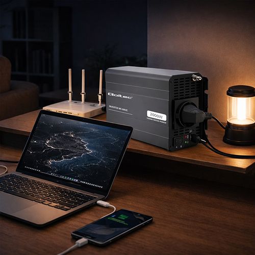 Qoltec przetwornica 12V/230V 1000W USB na Arena.pl