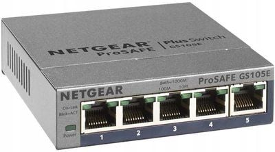Switch Netgear 5p GS105E (5x100/1000Mbit) na Arena.pl
