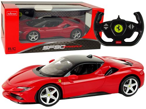 Auto R/C Ferrari SF90 1:14 Rastar Czerwone na Arena.pl