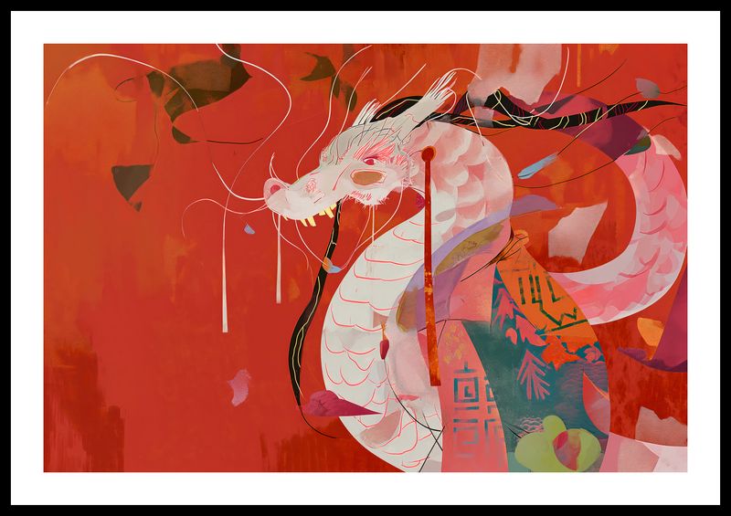 Plakat 60x40cm Orientacyjny Smok zdjęcie 3