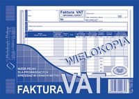 FAKTURA VAT SPRZ.CENACH NETTO A5 100-3E WIELOKOPIA