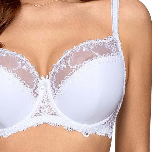 AVA stanik biustonosz półusztywniany wygodny AV-1030 SEMI-SOFT Biały 75L na Arena.pl