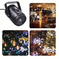 ŚWIĄTECZNY PROJEKTOR LED Z OBROTOWYMI WZORAMI ŚNIEŻYNY – ZASILANY USB