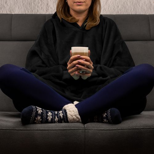 Bluzair - Bluza koc - Czarny na Arena.pl