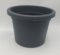 doniczka 24cm ciemno szara berta