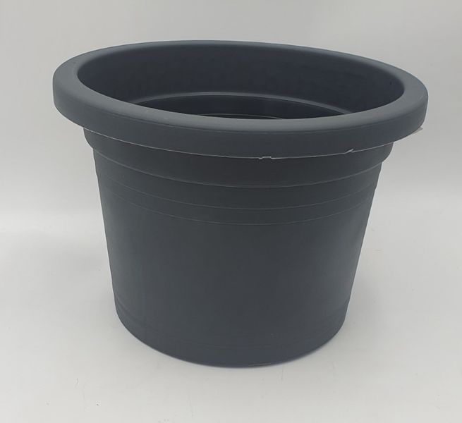 doniczka 24cm ciemno szara berta zdjęcie 1