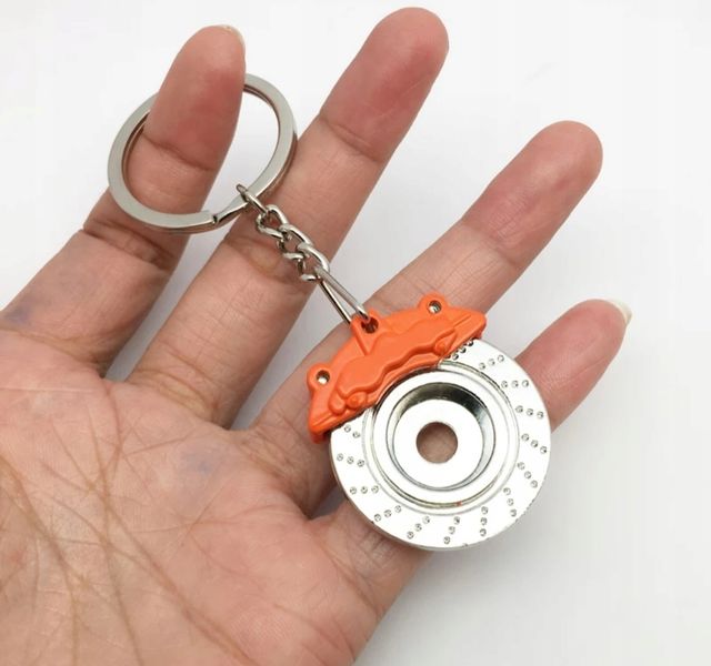 Breloczek Tarcza Hamulcowa Pomarańczowa Zacisk Hebel Auto Gadżet TUNING JDM zdjęcie 3