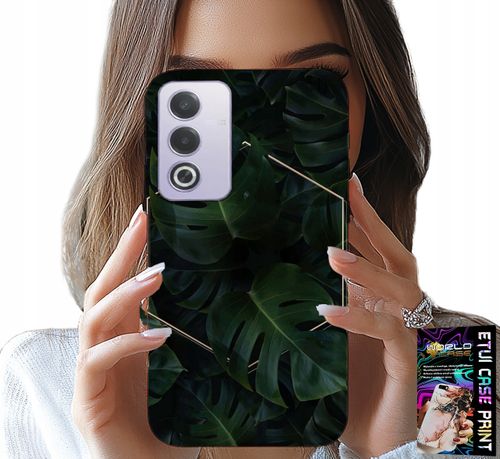 ETUI DO OPPO A80 5G - ELEGANCKIE LIŚCIE MODNE WZORY NA CASE na Arena.pl