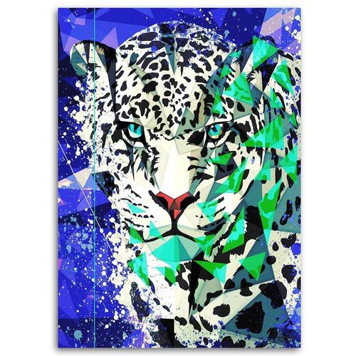 Obraz na płótnie - Canvas, Malowany jaguar 40x60 na Arena.pl