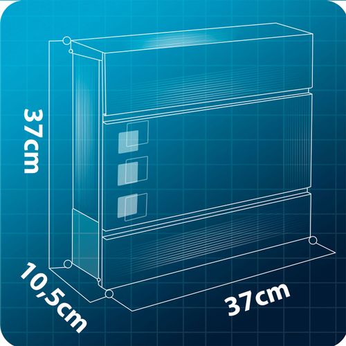 Skrzynka na listy 37x37x10,5 cm antracyt HM-863 na Arena.pl