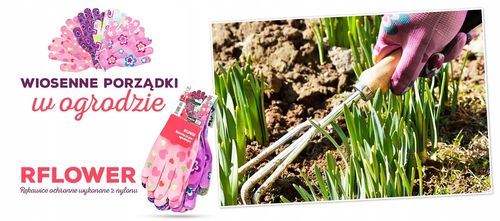 rękawice ogrodowe / kolorowe / rozmiar: 8 - m / rflower_m na Arena.pl