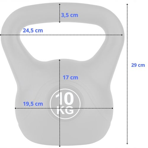 KETTLEBELL KETTLE ODWAŻNIK OBIĄŻENIE DO ĆWICZEŃ FUNFIT GYM&FITNESS 10 KG na Arena.pl