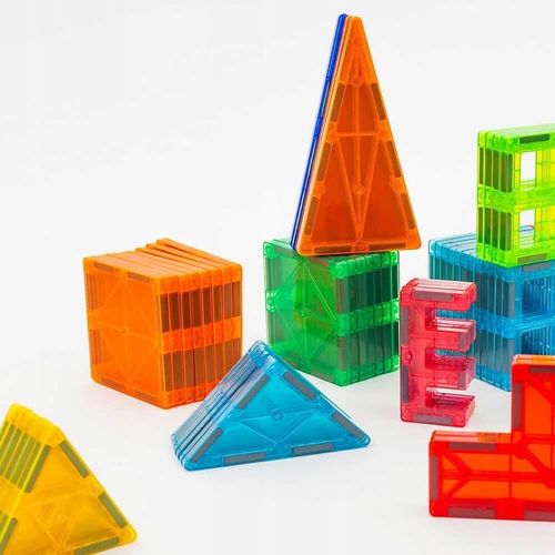 Klocki konstrukcyjne EDUKACYJNE 3D kulki rurki dla dzieci 108el MAGNETYCZNE na Arena.pl
