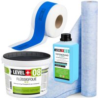 Zestaw Hydroizolacja Folia 4kg Taśma 5m Mata Uszczelniająca 1m Grunt 1l