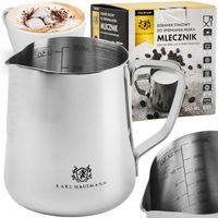 MLECZNIK DZBANEK do SPIENIANIA MLEKA 350ml STALI NIERDZEWNA 18/0 KUBEK