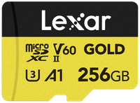 Lexar microSDXC Gold 256GB UHS-II U3 V60 A1 R 280MB/s W 180MB/s