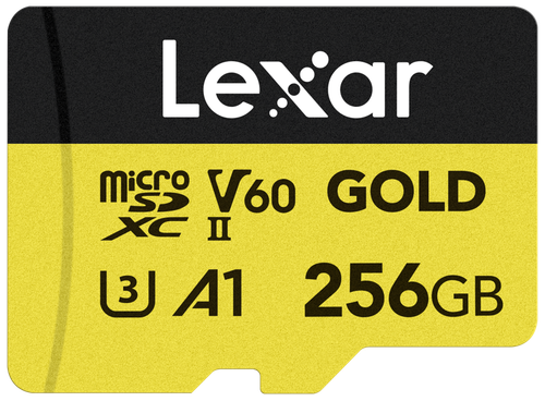 Lexar microSDXC Gold 256GB UHS-II U3 V60 A1 R 280MB/s W 180MB/s na Arena.pl