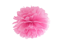 34907 pompon bibułowy 15 cm biały dekoracja pompony