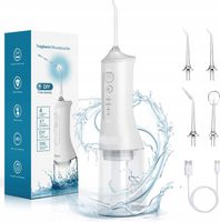 IRYGATOR DO ZĘBÓW DENTYSTYCZNY BEZPRZEWODOWY 4 TRYBÓW 300ML 4 DYSZE IPX7