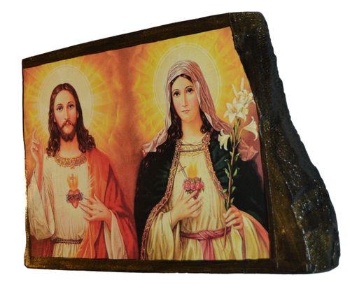 Ikona Serce Jezusa - Serce Maryi na Arena.pl