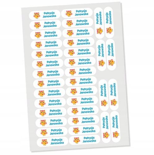 NAKLEJKI IMIENNE WODOODPORNE IMIENNIKI na Arena.pl
