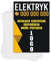 ulotki A6 reklamowe firmowe 5000 szt różne wzory ELEKTRYK