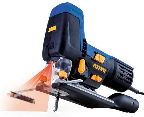 Wyrzynarka wahadłowa 800 W z laserem i oświetleniem LED + brzeszczoty na Arena.pl