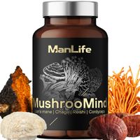 Soplówka jeżowata Lions mane Cordyceps Reishi Chaga 1600 mg Stres Mózg