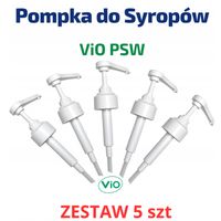 Pompka do Syropów ViO РSW – UNIWERSALNY - Biały - ZESTAW 5 stz