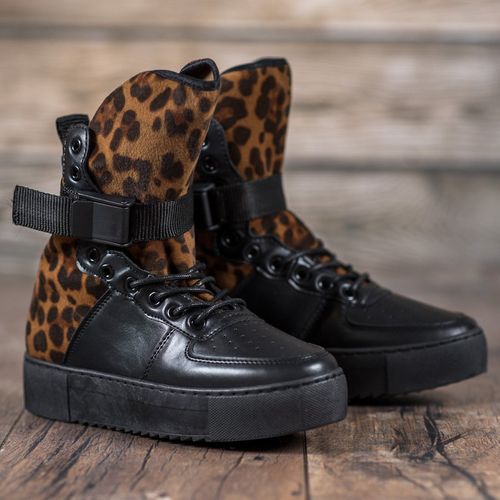 Wysokie Botki Leopard Print r.36 na Arena.pl