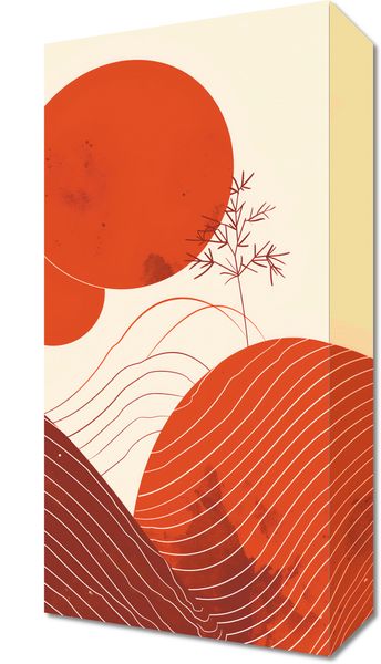 Obraz 20x40cm Ciepło Czerwieni zdjęcie 1