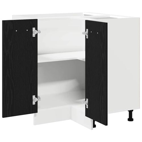 Szafka narożna dolna z półką Czarny dąb 75.5 x 75.5 x 81.5 cm na Arena.pl