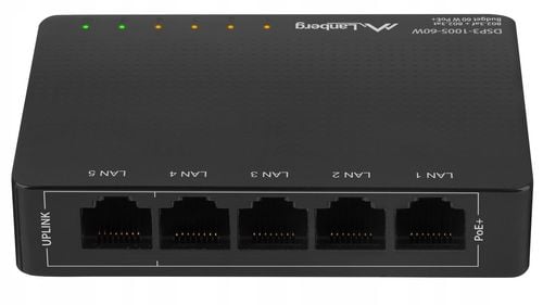 Switch PoE+ Lanberg 5x 1Gb 4x PoE na Arena.pl