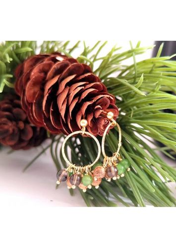 Kolczyki Koła małe KWARC 925 na Arena.pl