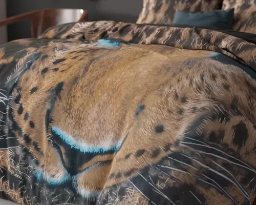 200x220 CHEETAH brąz kpl pościeli bawełna na Arena.pl